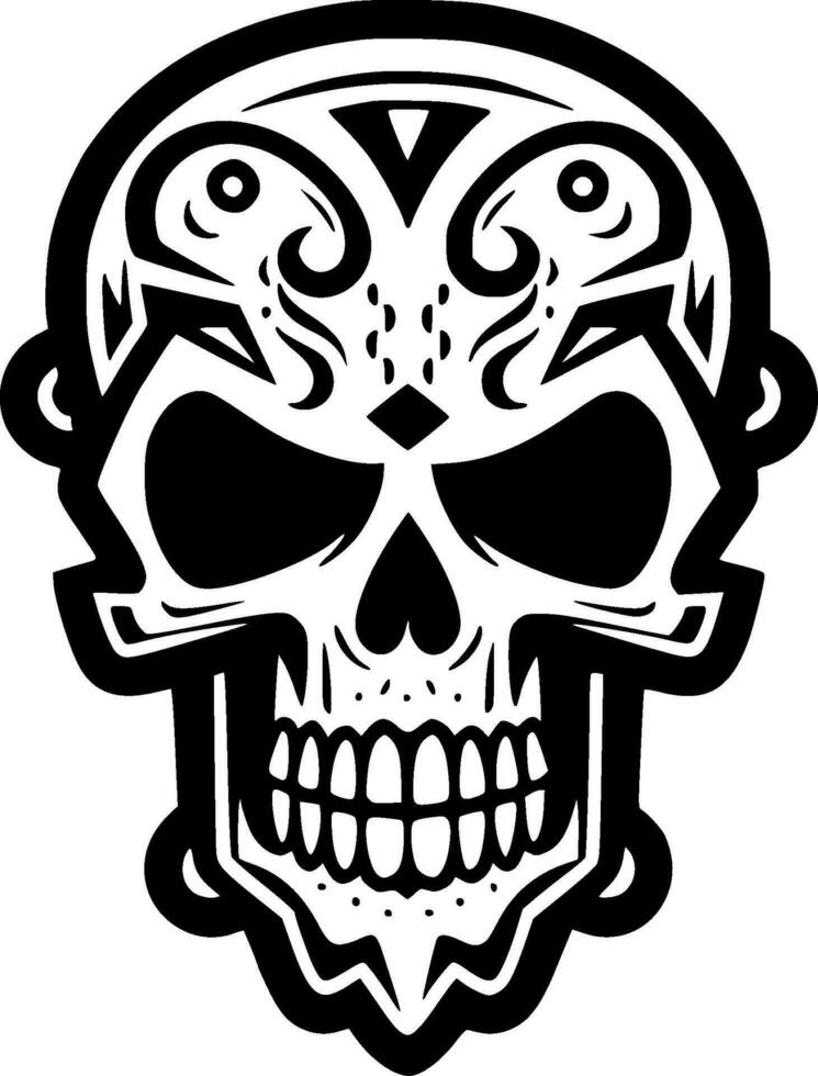 Skull, Minimalist and Simple Silhouette - Vector illustration