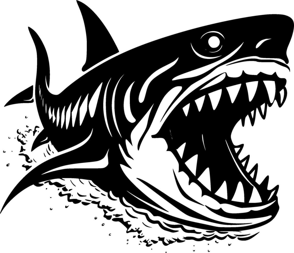 Shark - High Quality Vector Logo - Vector illustration ideal for T-shirt graphic