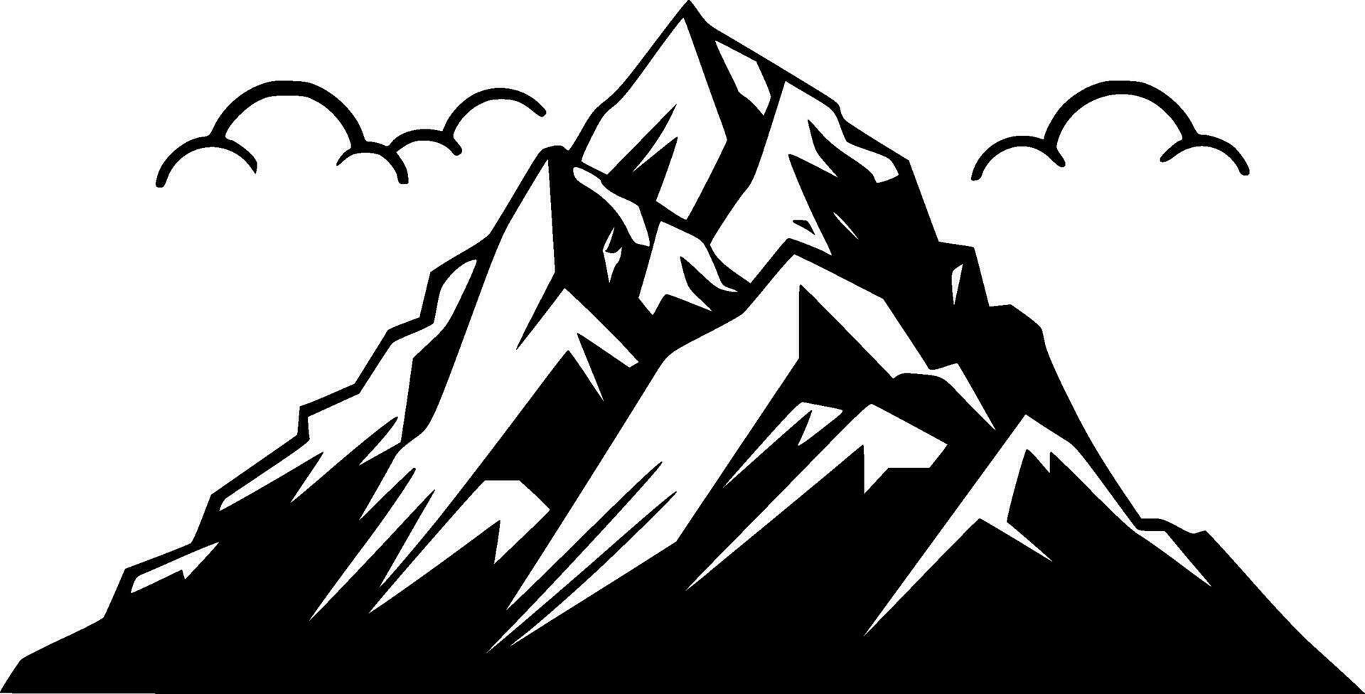 Mountains - High Quality Vector Logo - Vector illustration ideal for T-shirt graphic