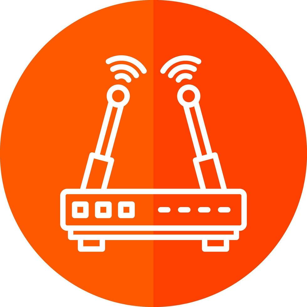 Wifi Router Vector Icon Design