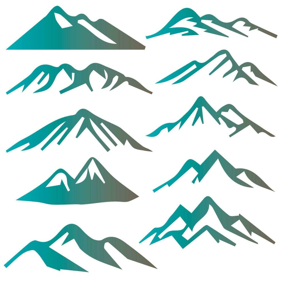 Mountain Vector Shapes For Logos