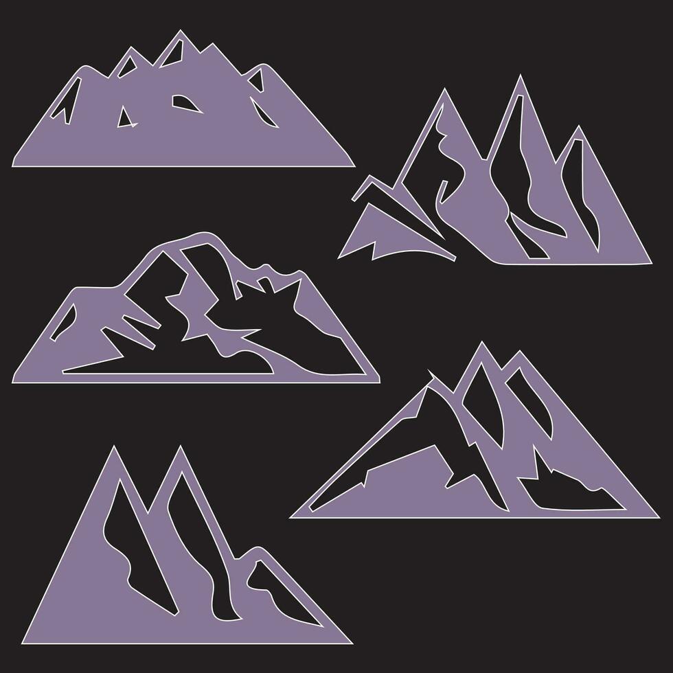 Mountain Vector Shapes For Logos