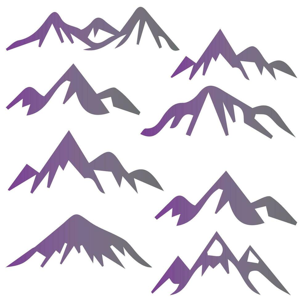 Mountain Vector Shapes For Logos