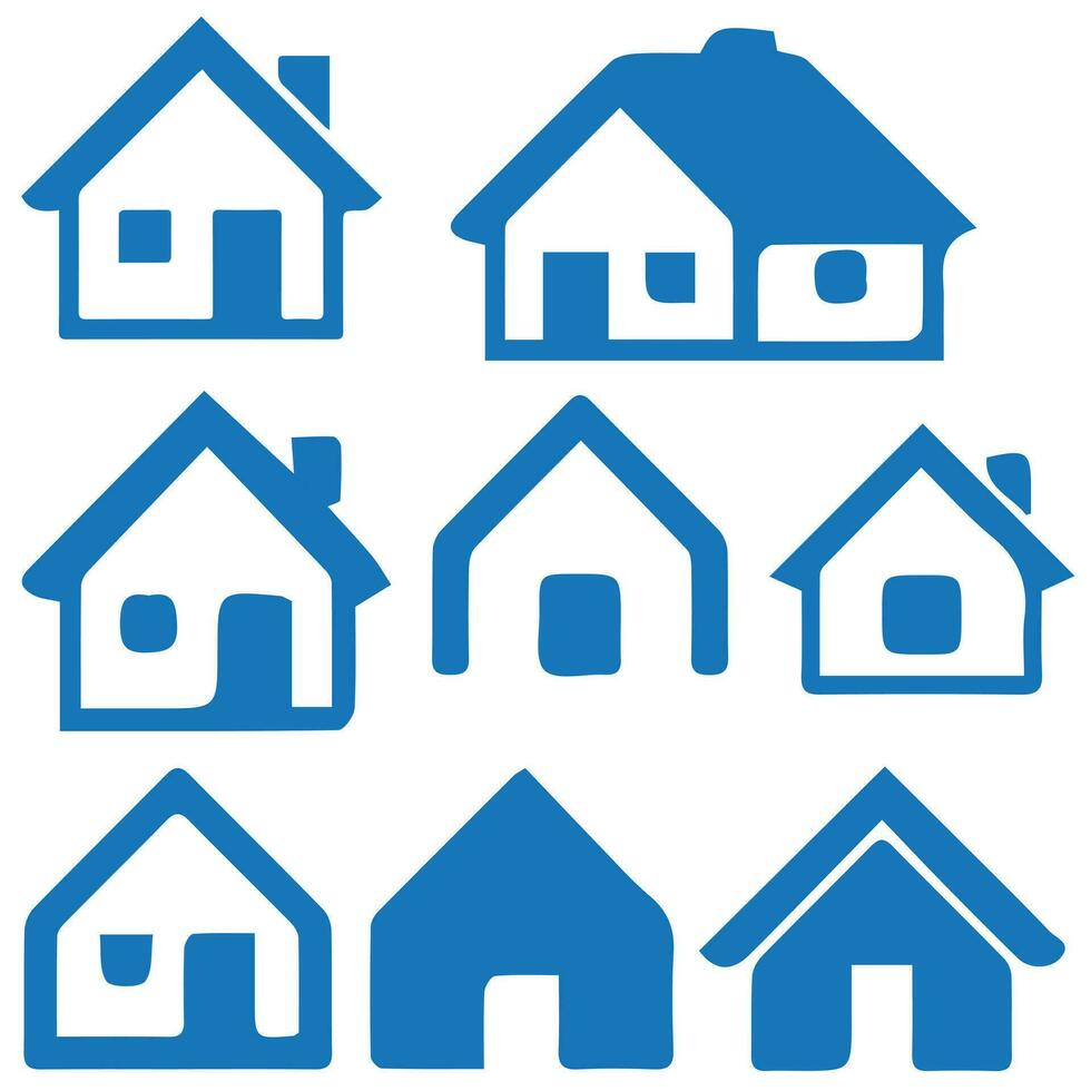 casa icono colocar. hogar vector ilustración símbolo.