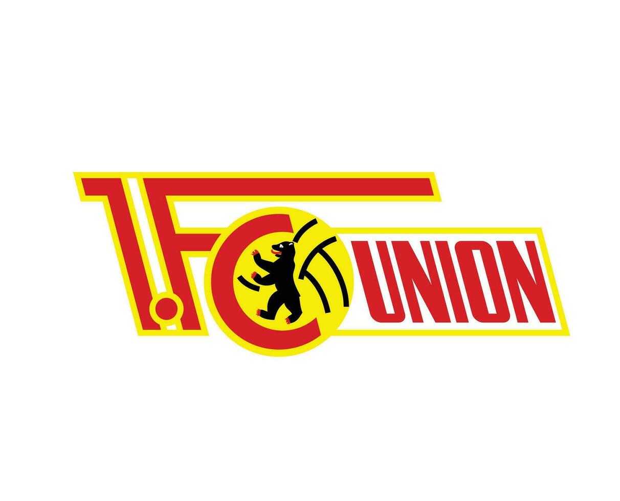 Unión Berlina club logo símbolo fútbol americano bundesliga Alemania resumen diseño vector ilustración