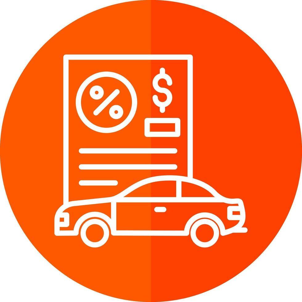 Car Loan Vector Icon Design