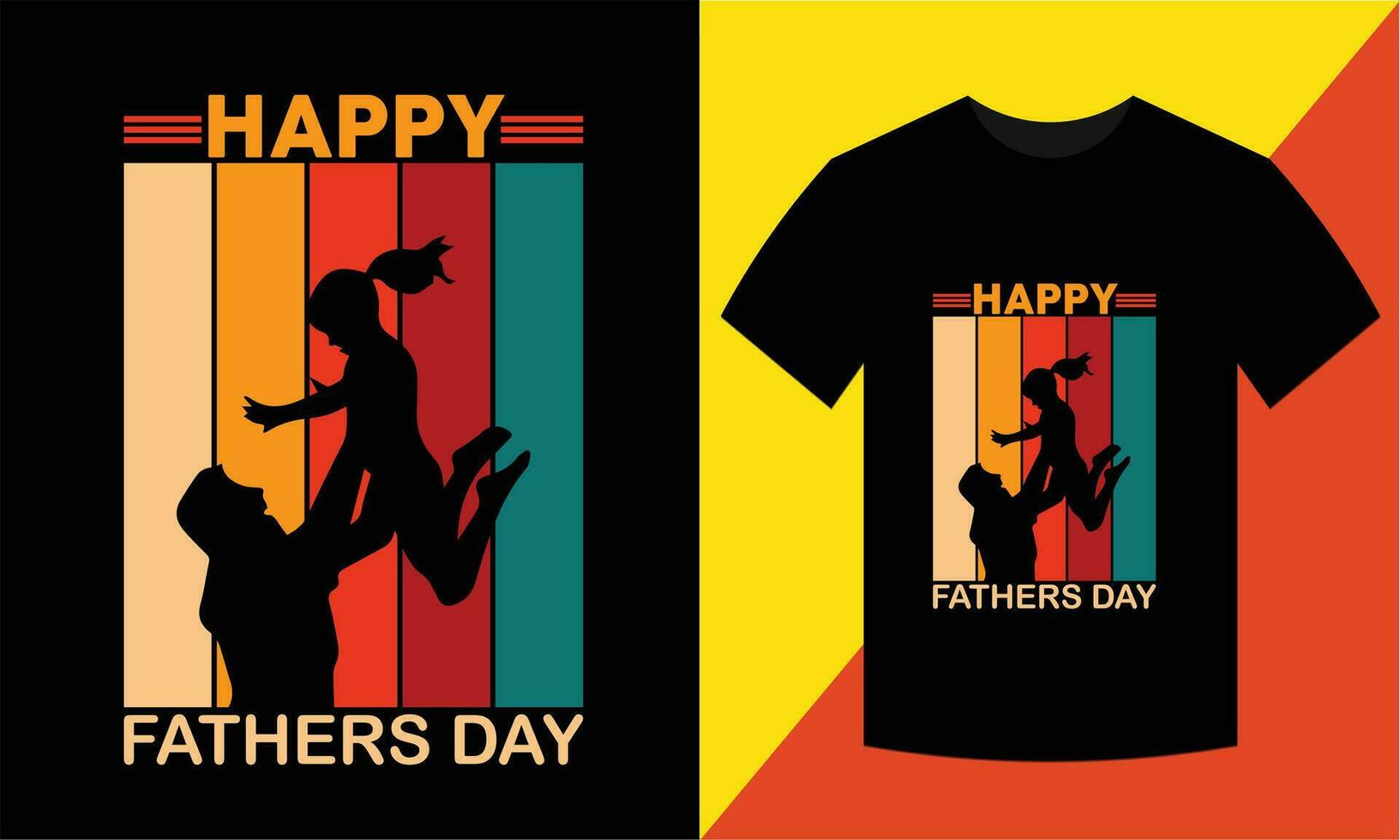 Creative  amazing Retro or Vintage t shirt design ,Happy Fathers day vector