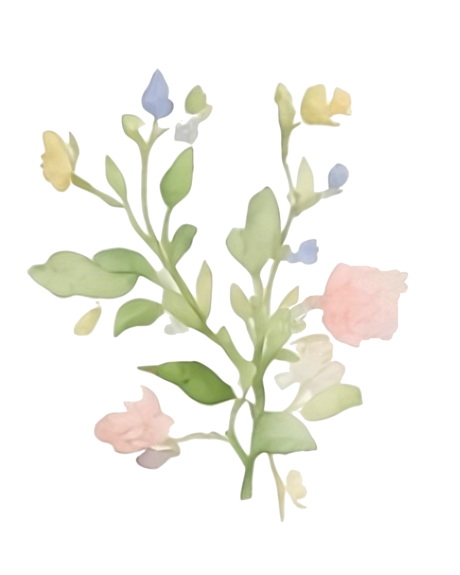 Flower watercolor clip art 27710599 PNG