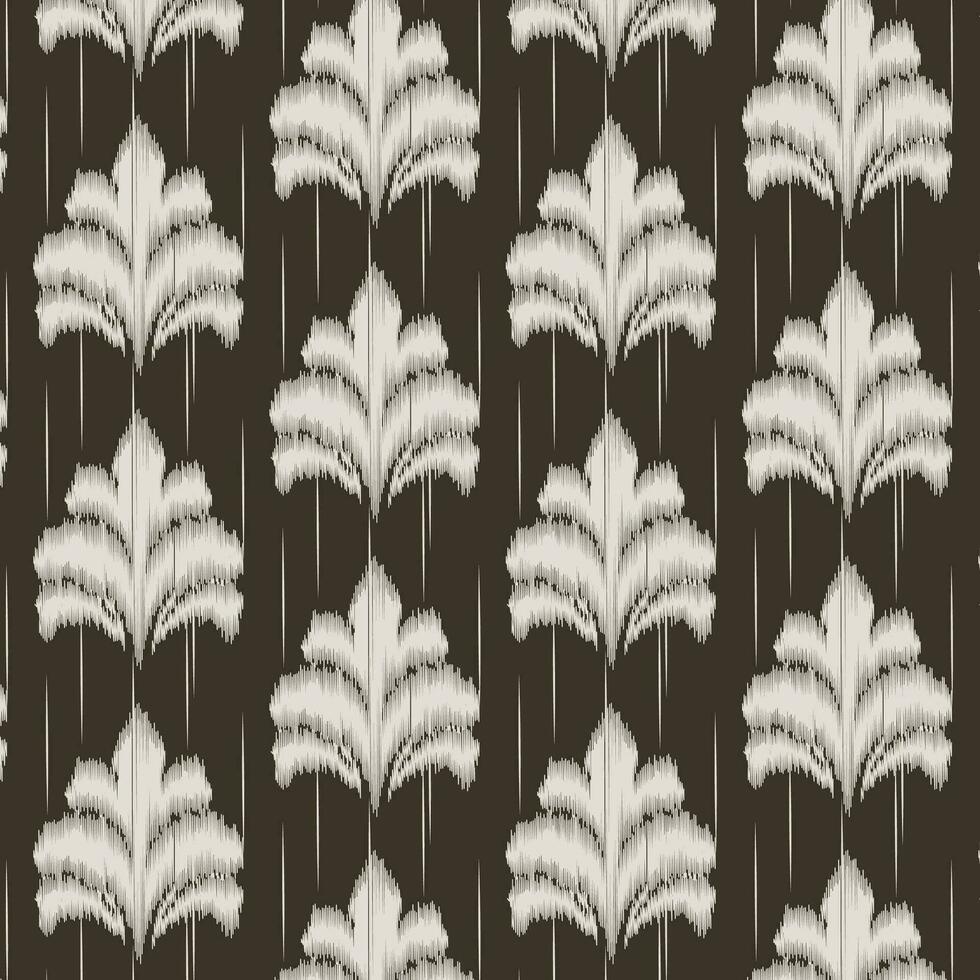 Ikat oriental pattern by ethnic abstract vector