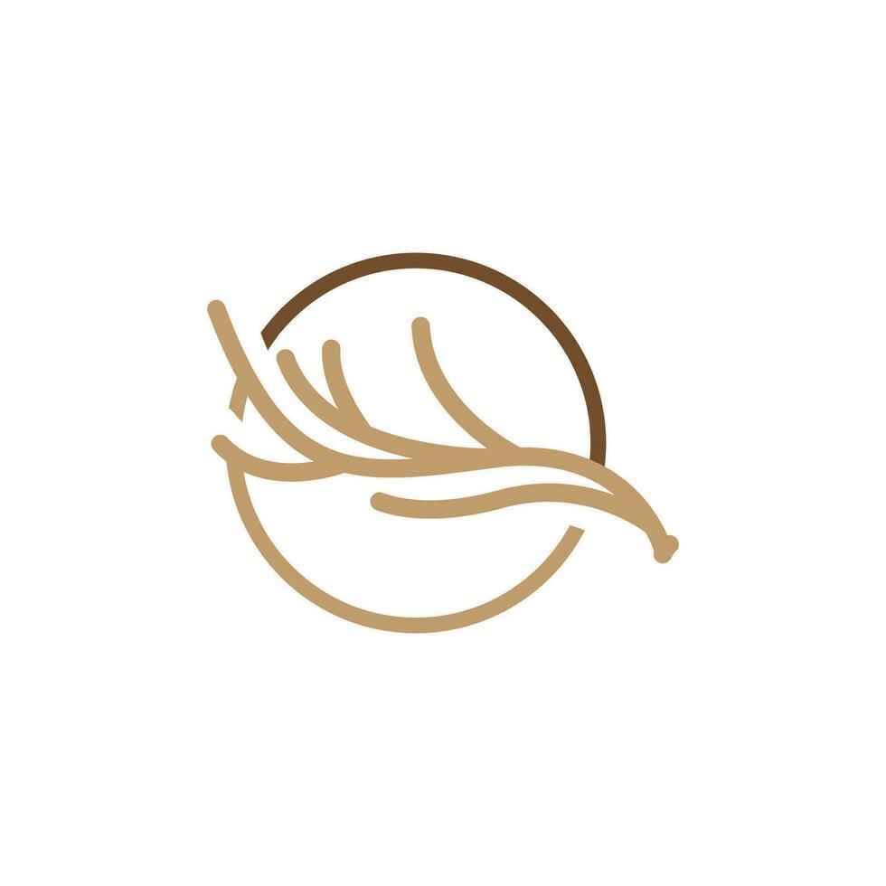 Deer Horn Logo Design Horn Animal Illustration Minimalist Simple Symbol Icon vector