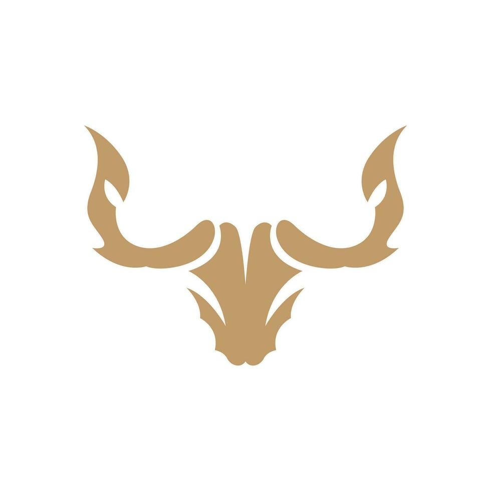 Longhorn Logo, Texas Bull West Country Old Vintage Design Illustration vector