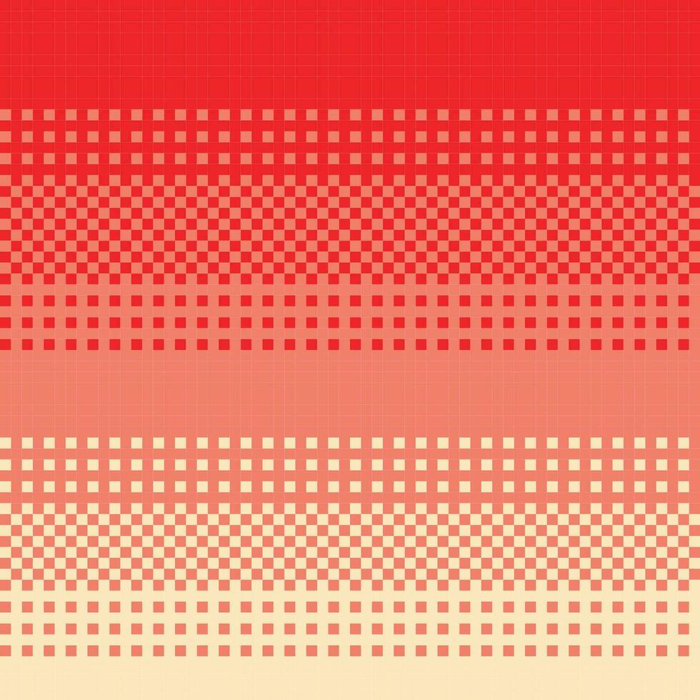 red gradient in pixel art style vector