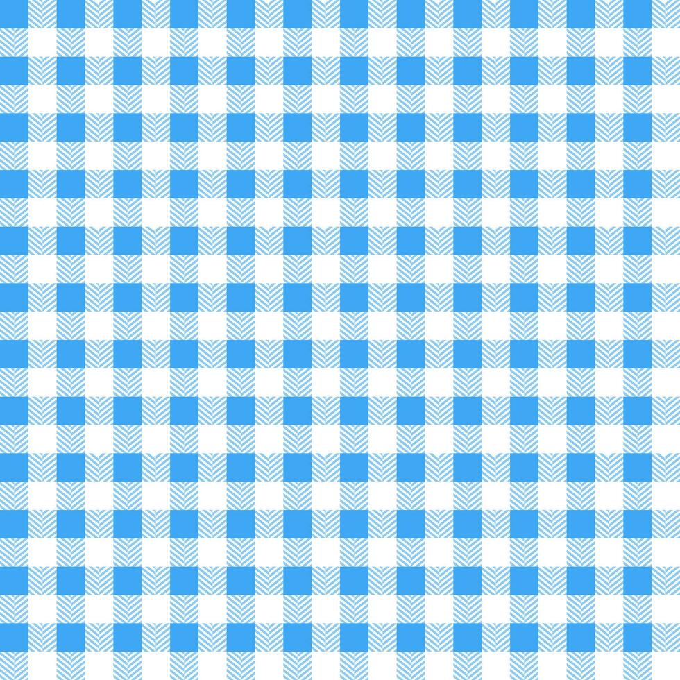 Blue plaid pattern with herringbone pattern inside background. plaid pattern background. plaid background. Seamless pattern. for backdrop, decoration, gift wrapping, gingham tablecloth, blanket vector