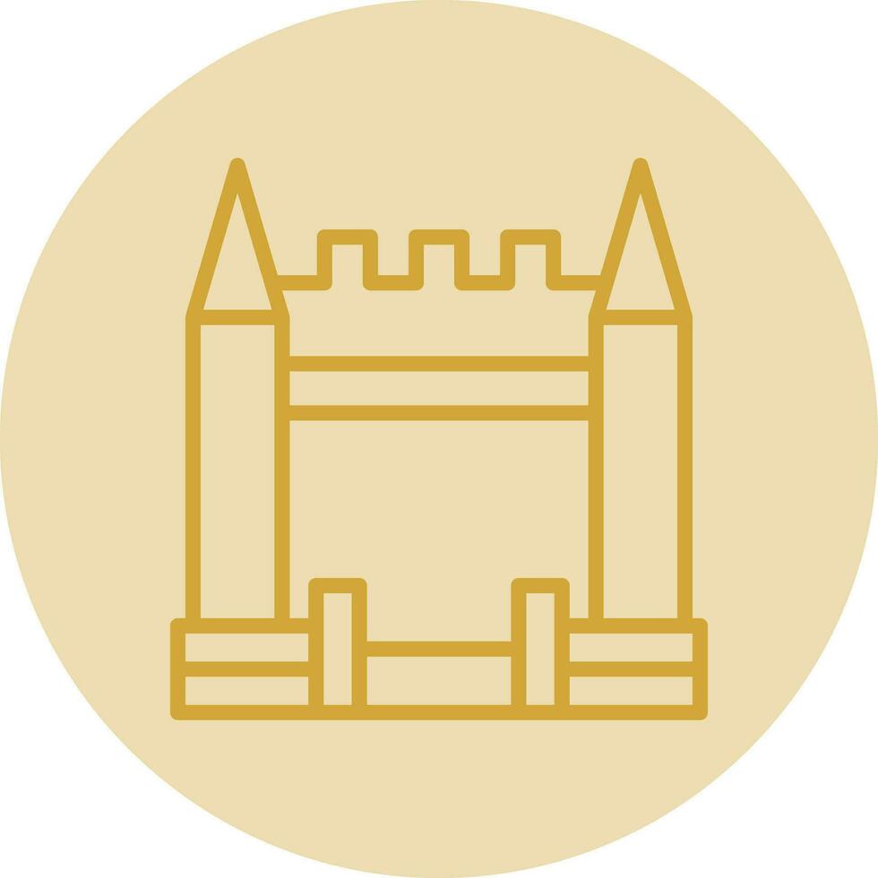 Inflatable Castle Vector Icon Design