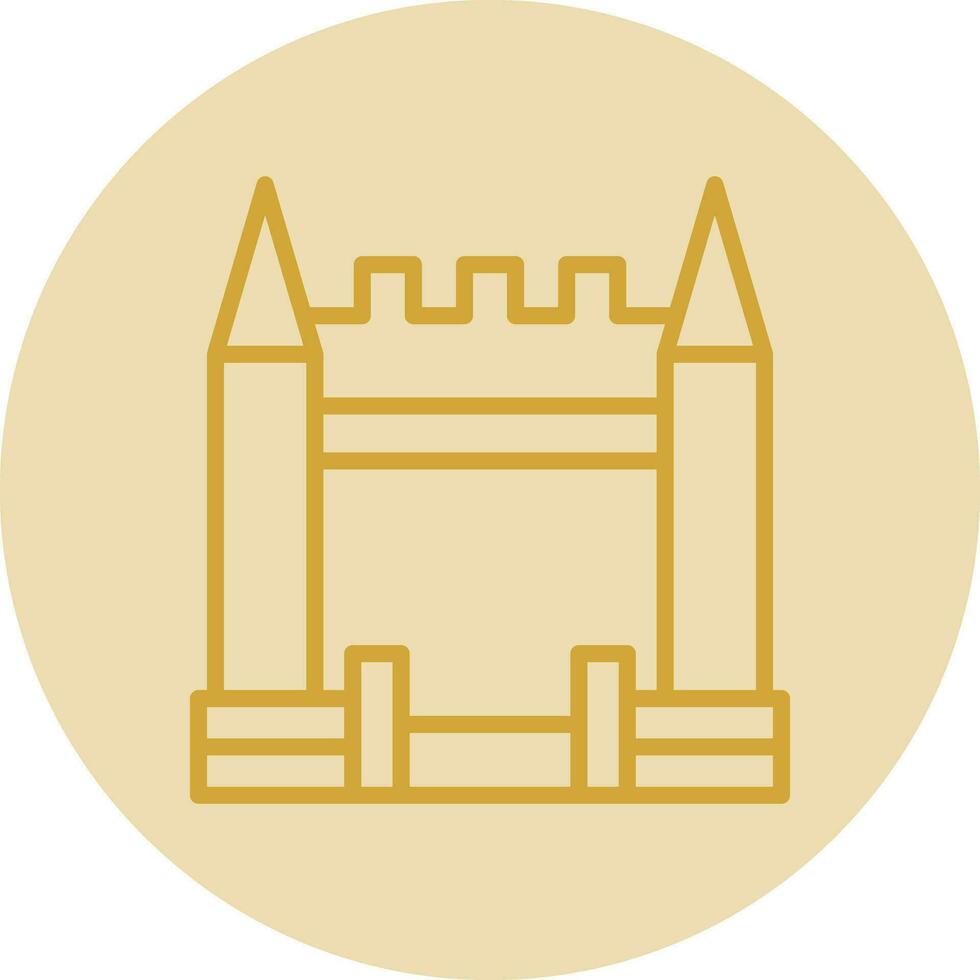 Inflatable Castle Vector Icon Design