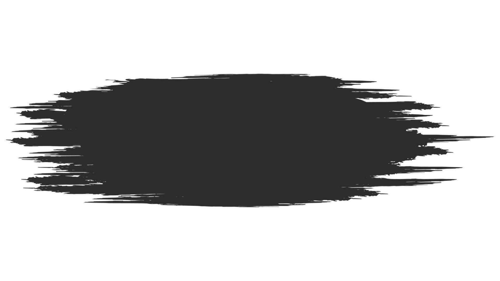 Brush stroke, filled place for inscription, shaded area brush stroke vector