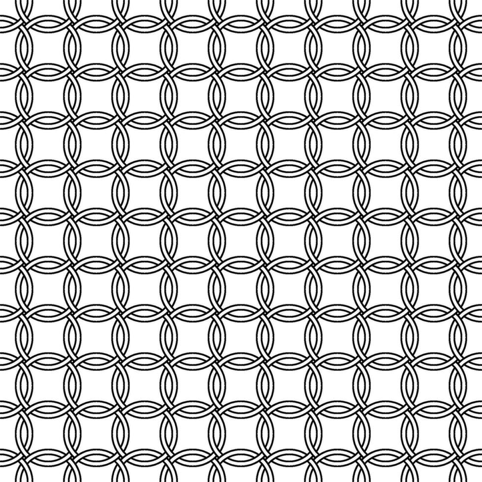 Seamless mesh pattern round rings  intertwined chain mail circles vector