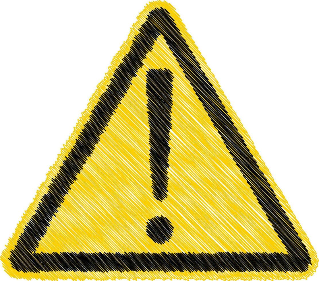 precaución advertencia triángulo firmar pegatina amarillo triángulo firmar exclamación marca vector