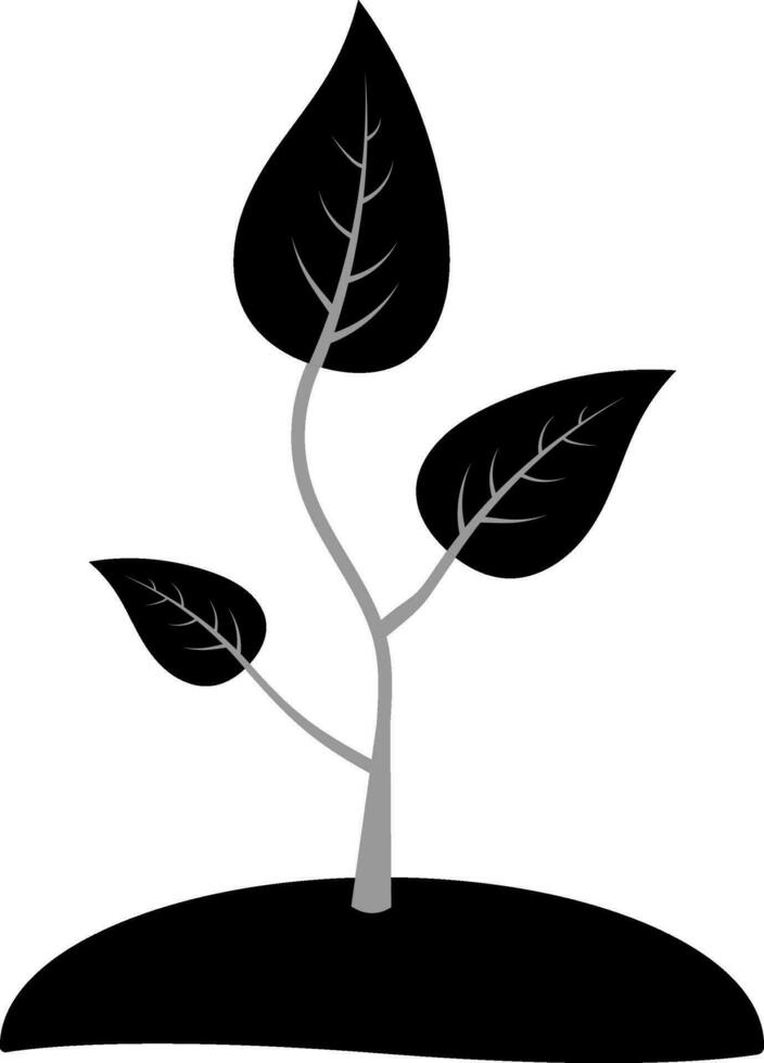 Icon seedlings sprout young plant for agriculture vector