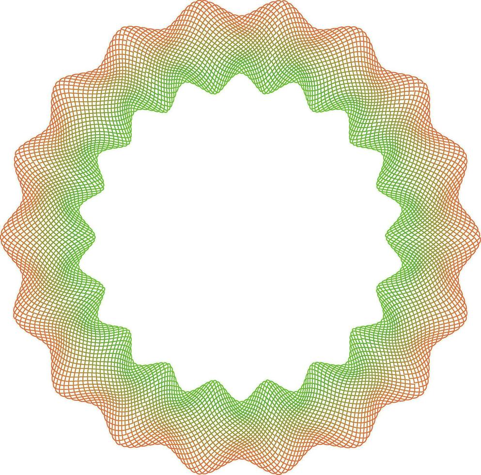 Certificate round guilloche watermark documents protection valuable against forgery banknotes vector