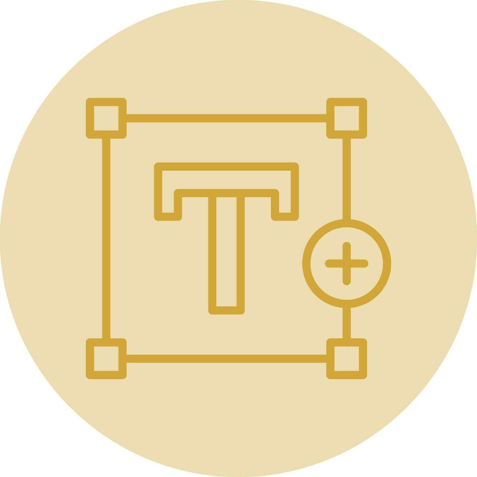Add Text Vector Icon Design