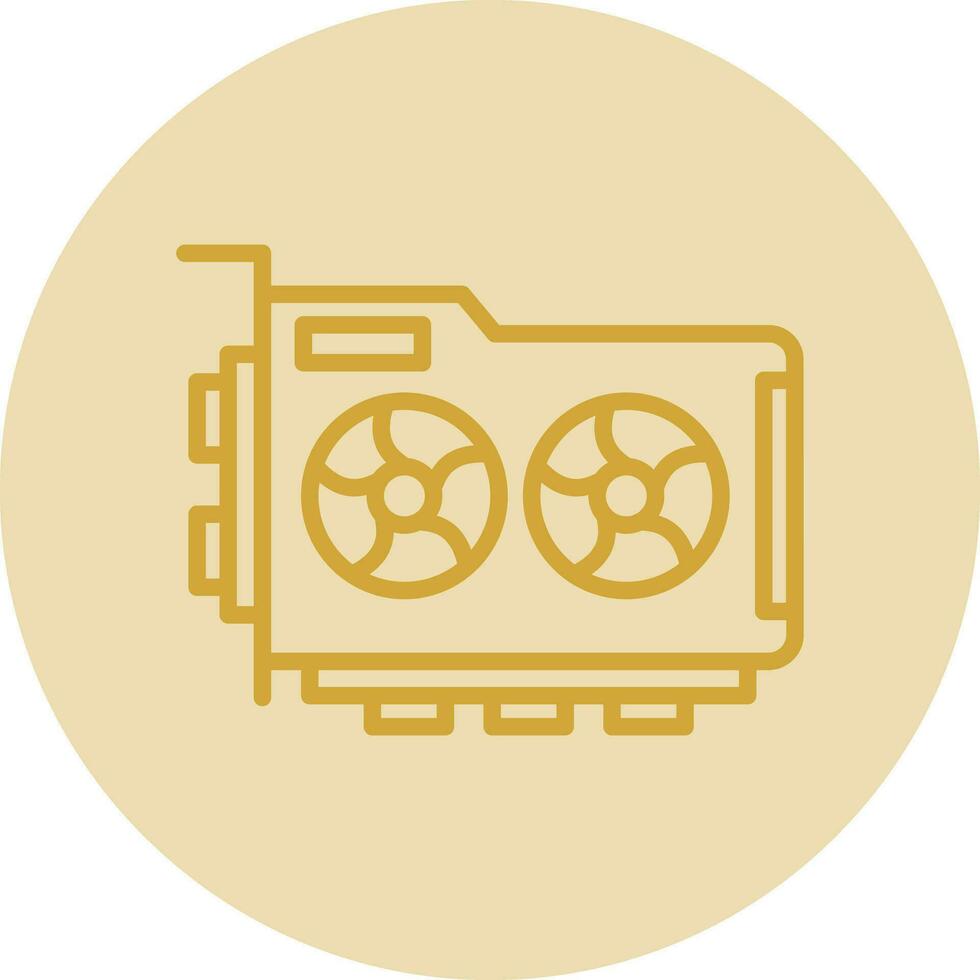 Graphic Card Vector Icon Design