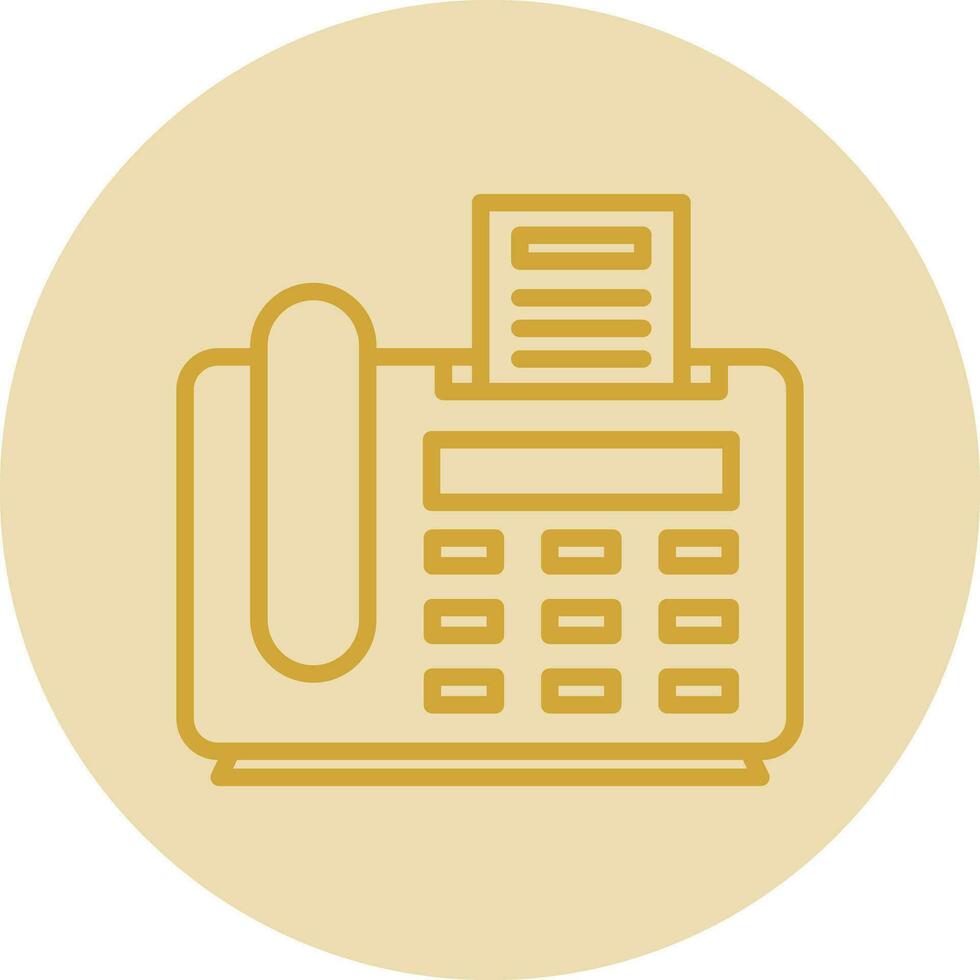Fax Machine Vector Icon Design