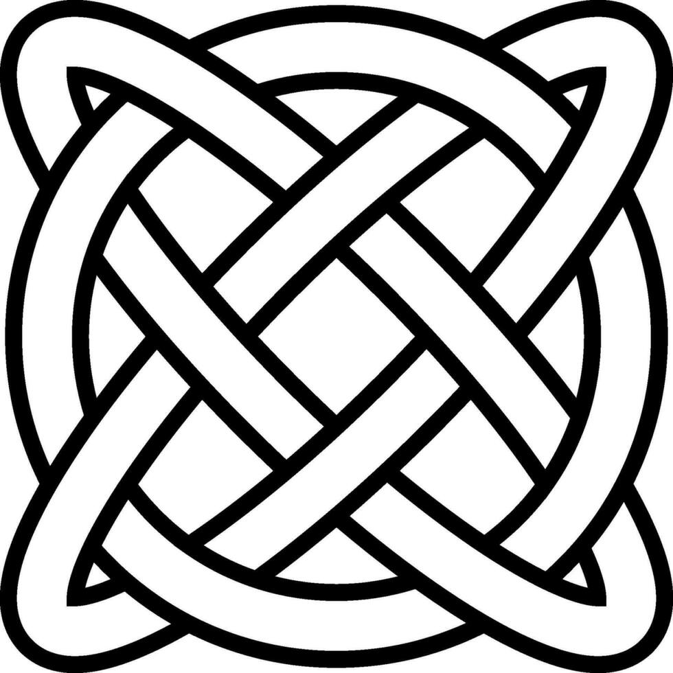 Celtic knot symbol eternal life infinity amulet symbol longevity health vector