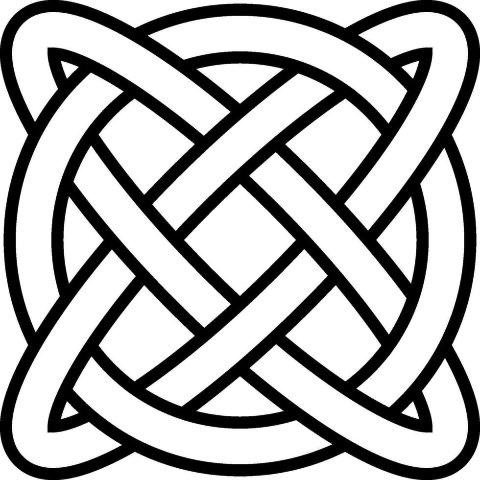 Celtic knot symbol eternal life infinity amulet symbol longevity health vector