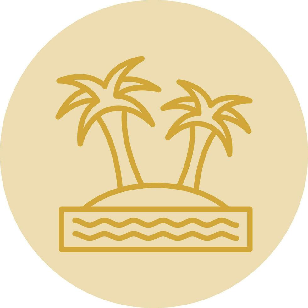 Island Vector Icon Design