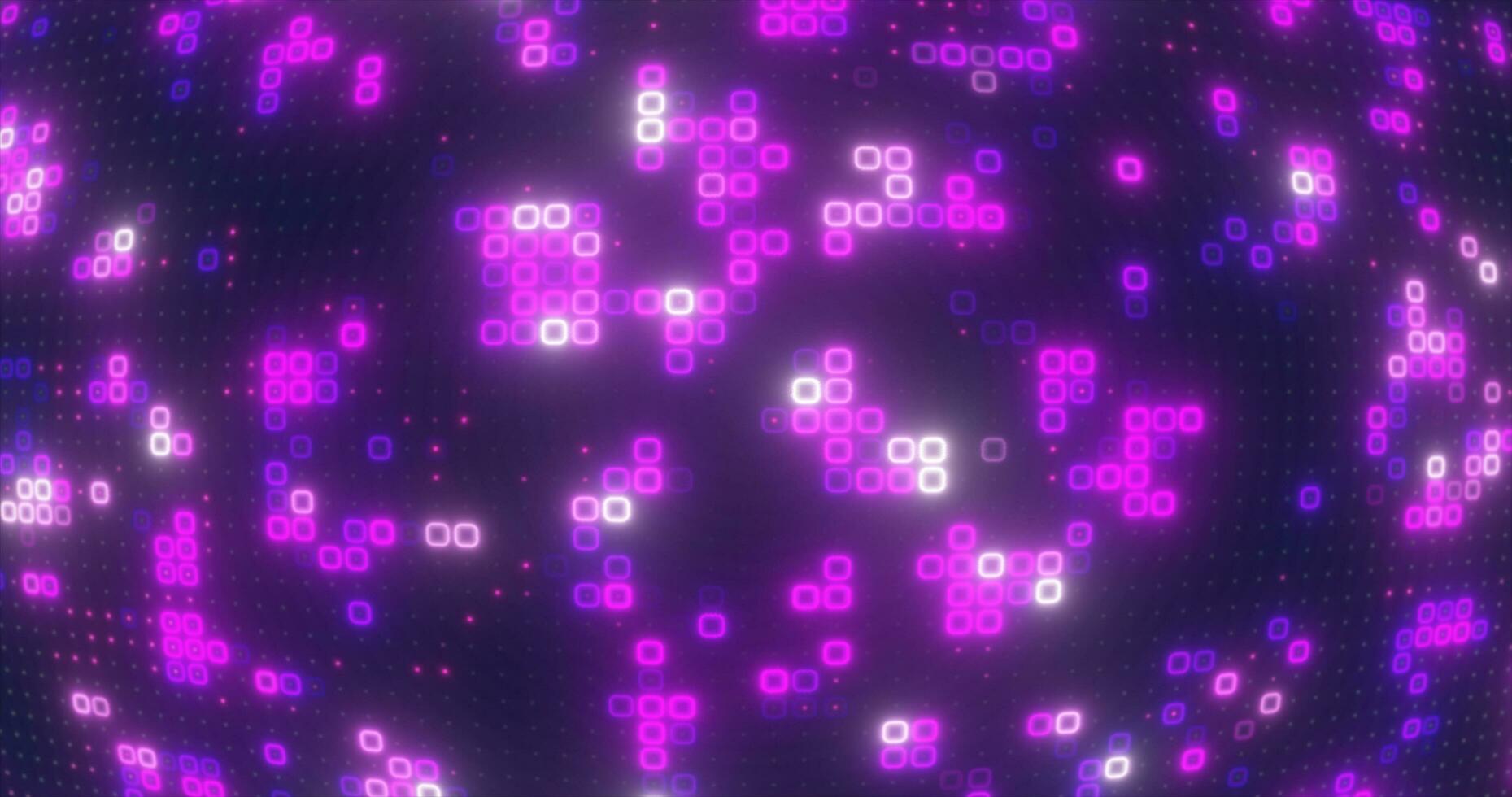 Abstract purple energy squares glowing digital particles futuristic hi-tech background photo