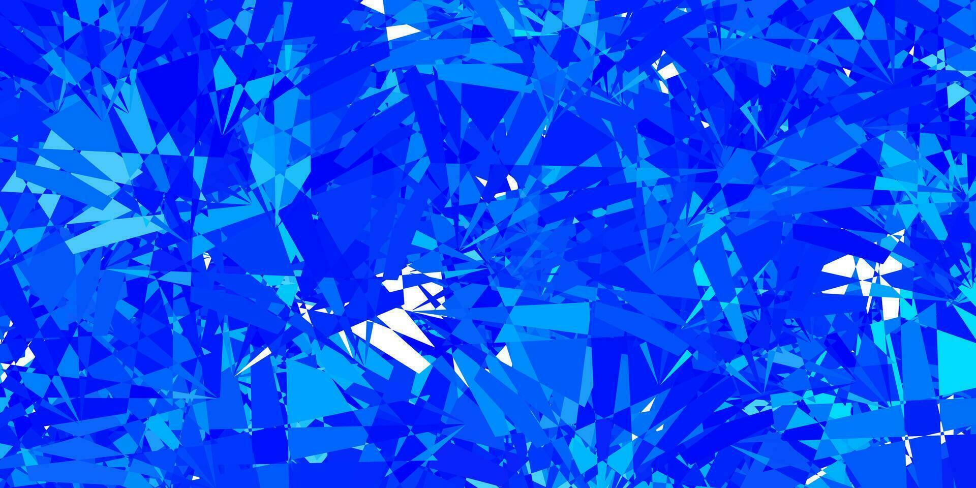 Light BLUE vector background with polygonal forms.