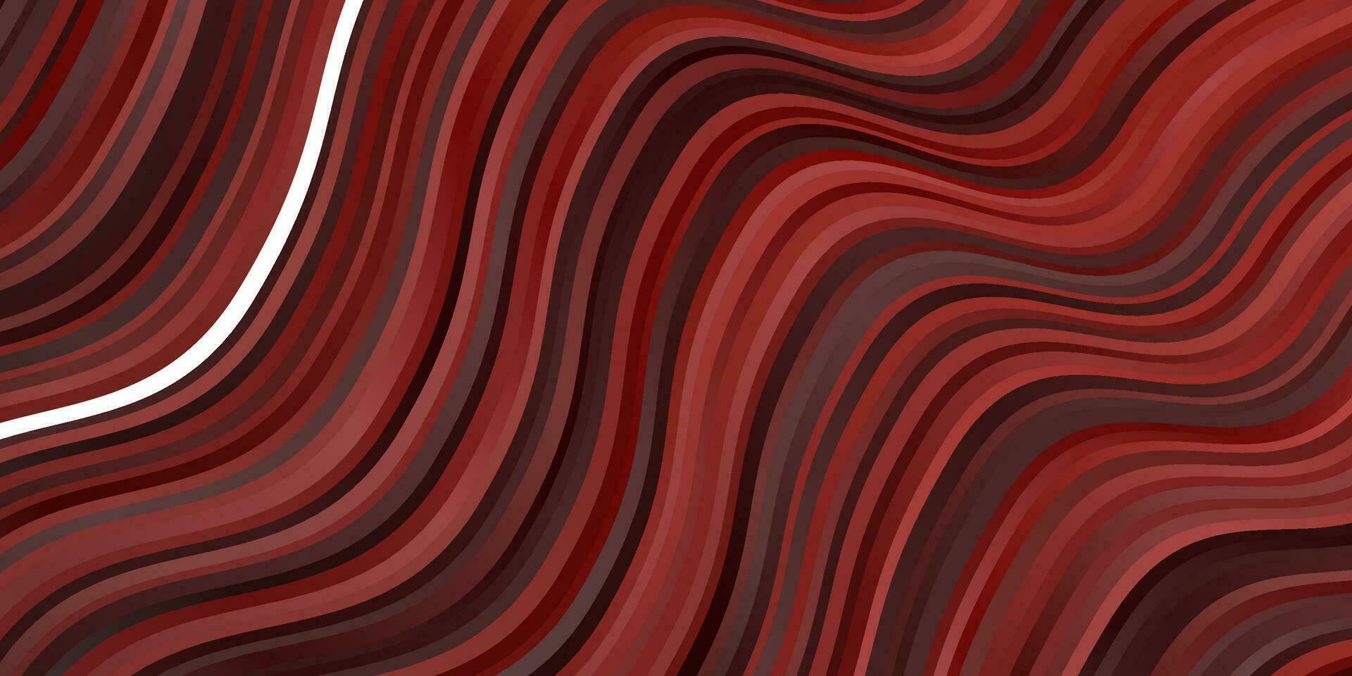 Dark Red vector texture with curves.