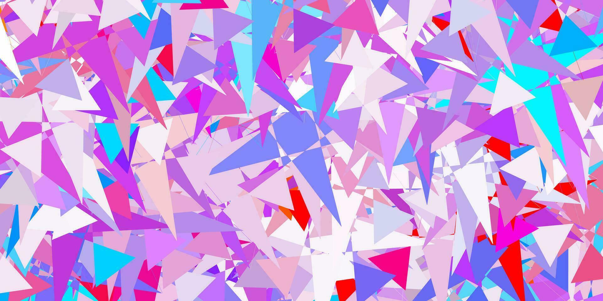 Light Blue, Yellow vector texture with random triangles.