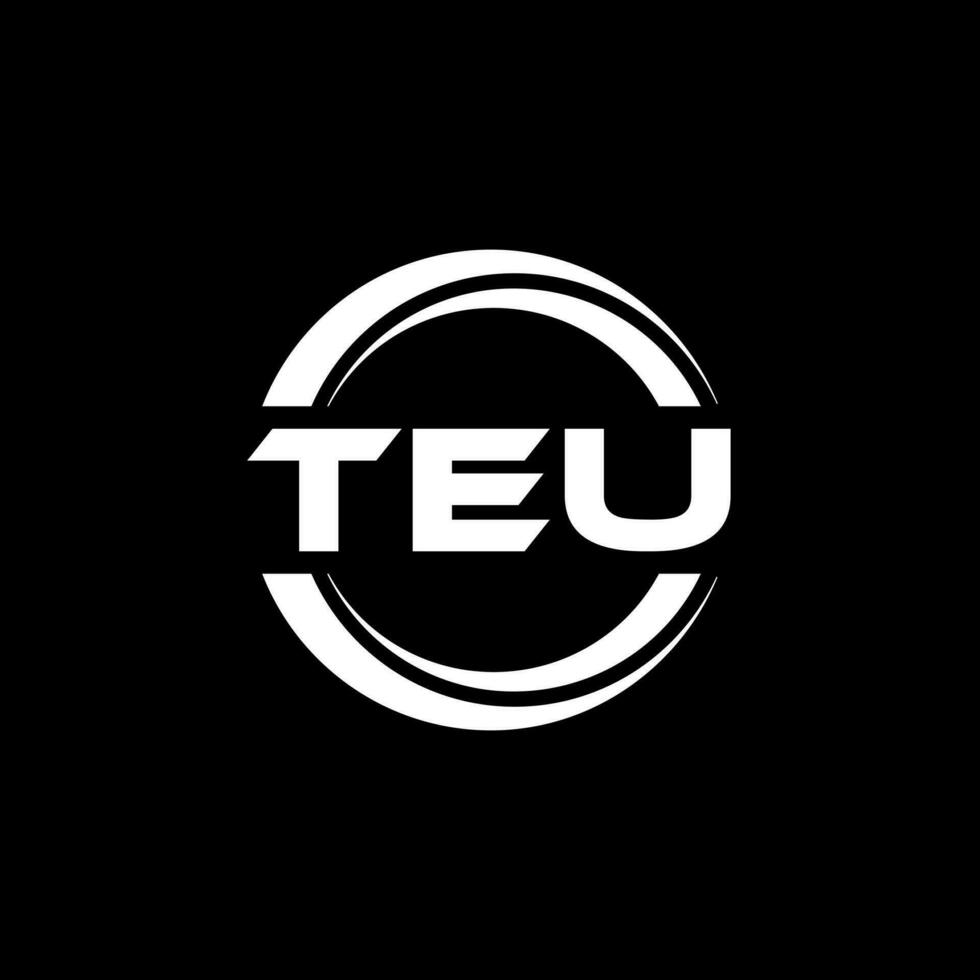 TEU Logo Design, Inspiration for a Unique Identity. Modern Elegance and Creative Design. Watermark Your Success with the Striking this Logo. vector