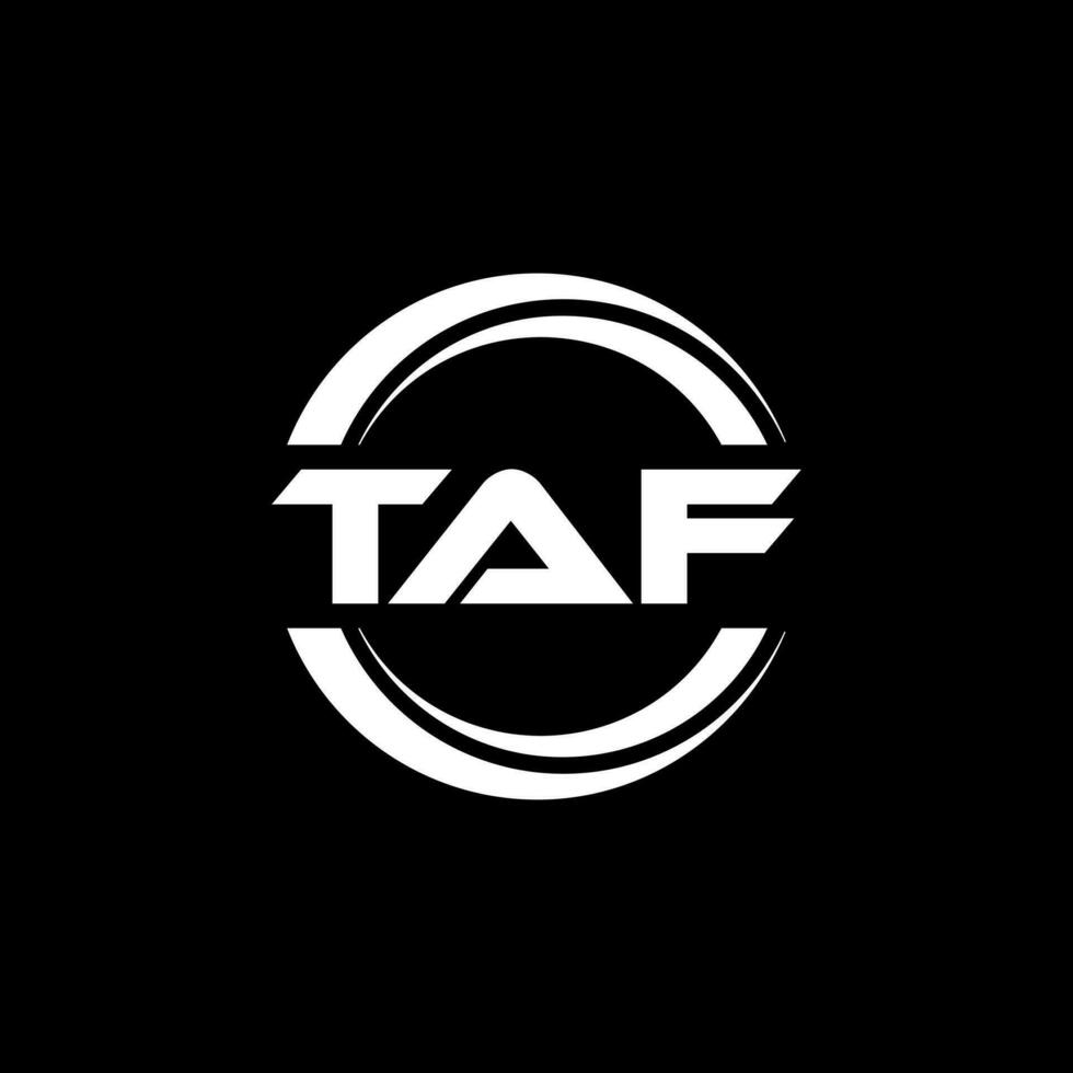 taf logo diseño, inspiración para un único identidad. moderno elegancia y creativo diseño. filigrana tu éxito con el sorprendentes esta logo. vector