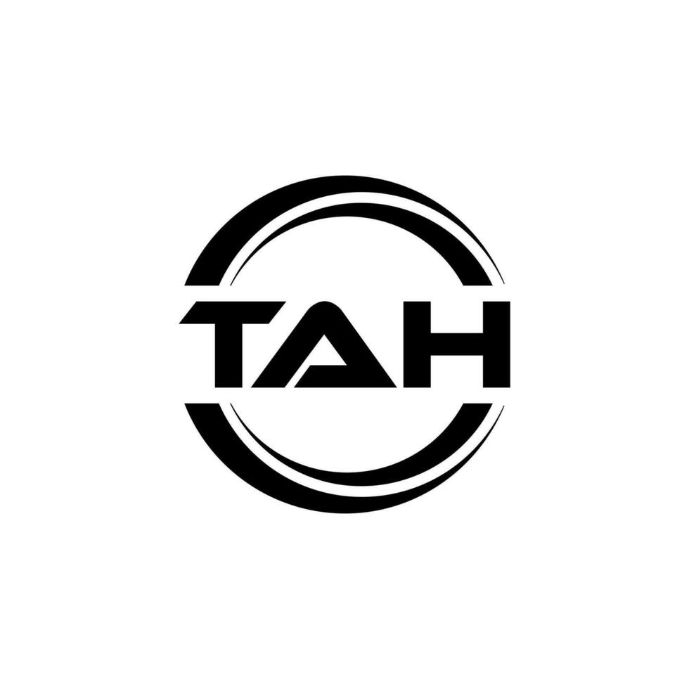 tah logo diseño, inspiración para un único identidad. moderno elegancia y creativo diseño. filigrana tu éxito con el sorprendentes esta logo. vector