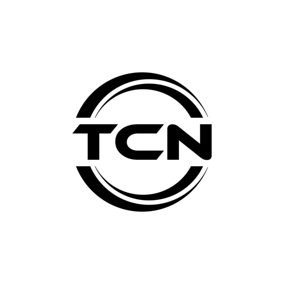 tcn logo diseño, inspiración para un único identidad. moderno elegancia y creativo diseño. filigrana tu éxito con el sorprendentes esta logo. vector