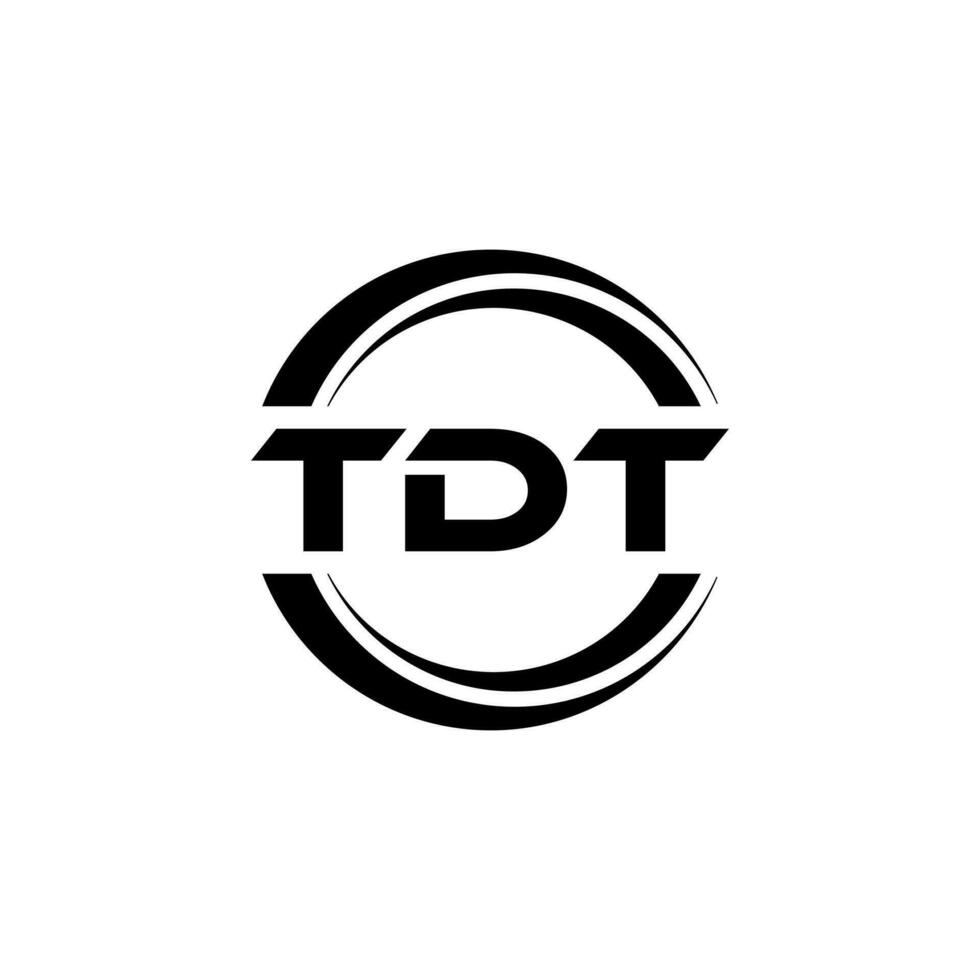 tdt logo diseño, inspiración para un único identidad. moderno elegancia y creativo diseño. filigrana tu éxito con el sorprendentes esta logo. vector