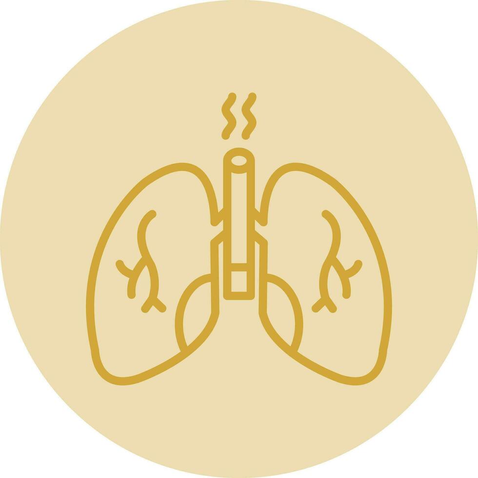 diseño de icono de vector de pulmones