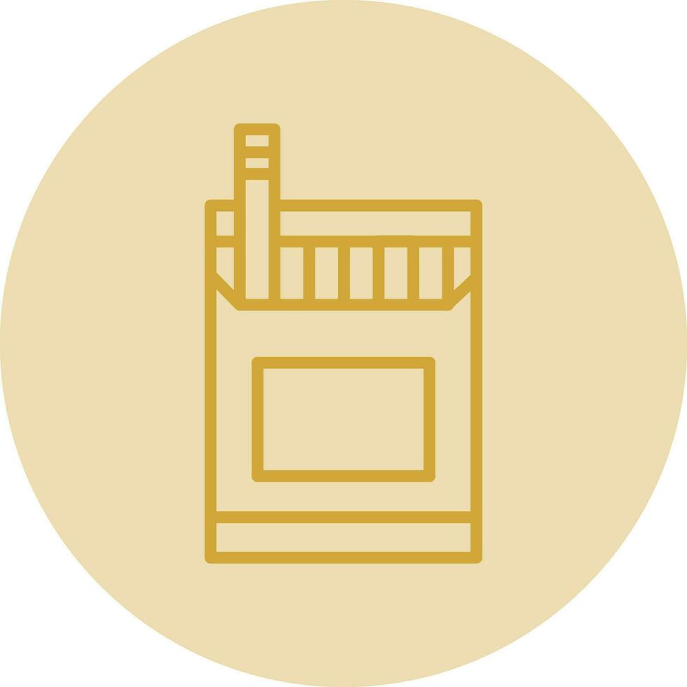 Cigarette Pack Vector Icon Design