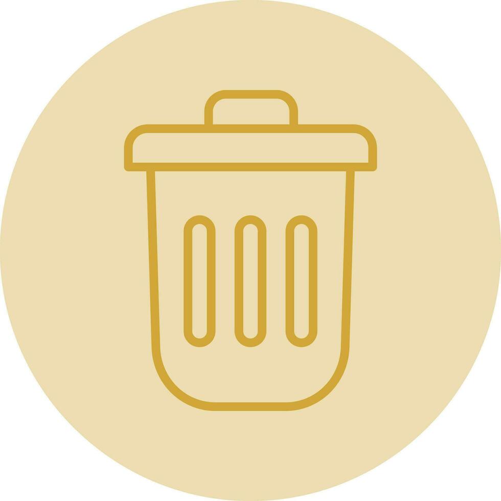 Dustbin Vector Icon Design