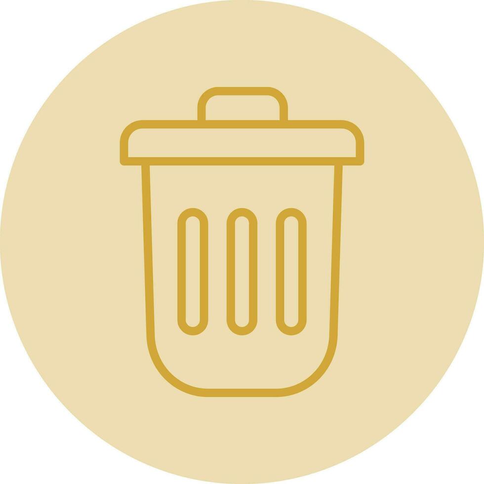 Dustbin Vector Icon Design