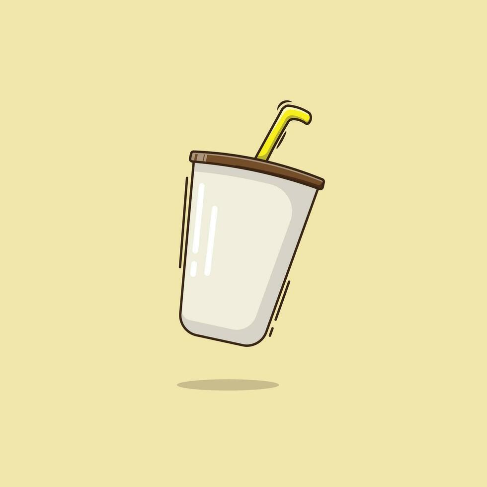 Flat design vector illustration of coffee