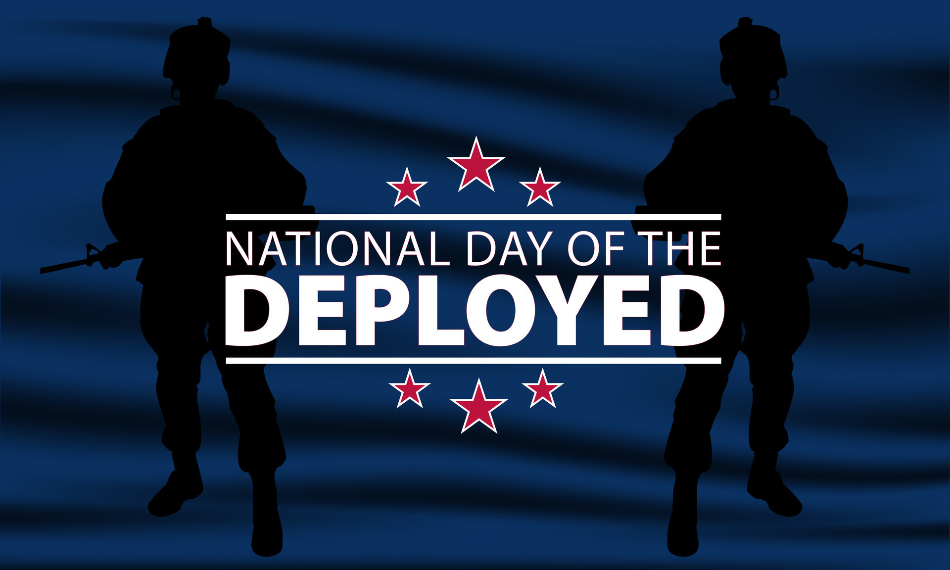 National Day Of The Deployed background vector illustration 27713139