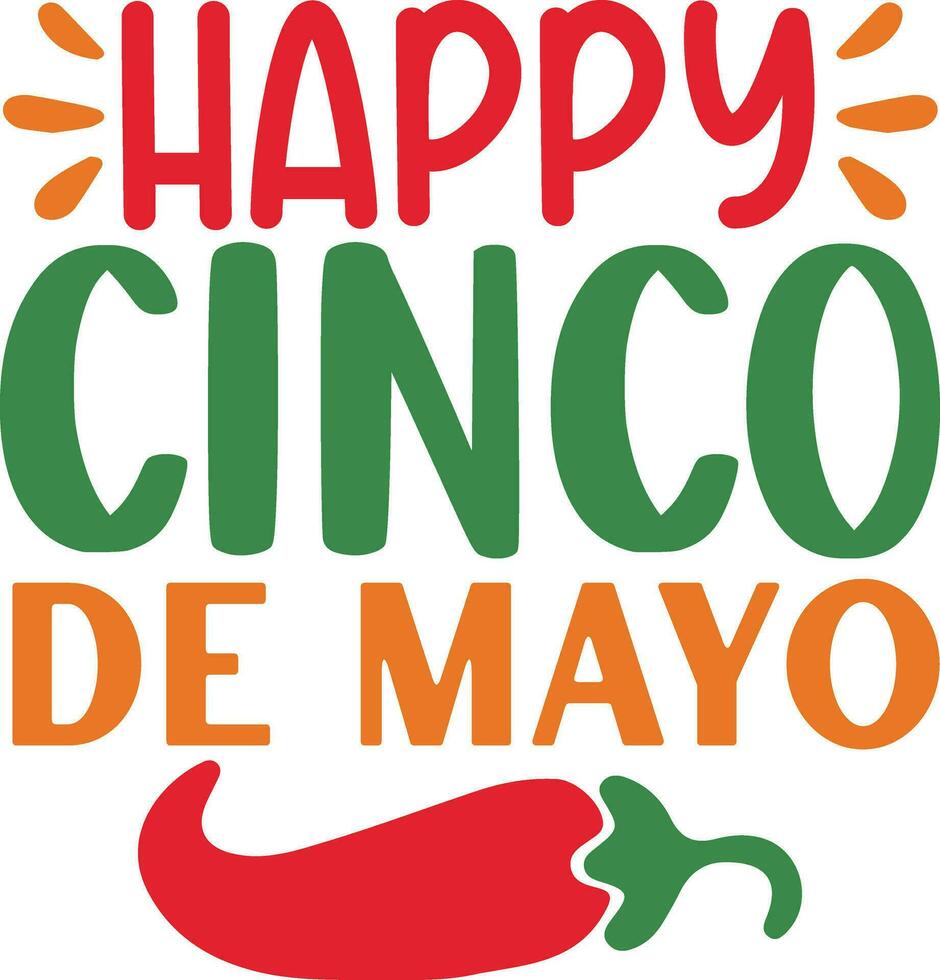 Happy cinco de mayo vector