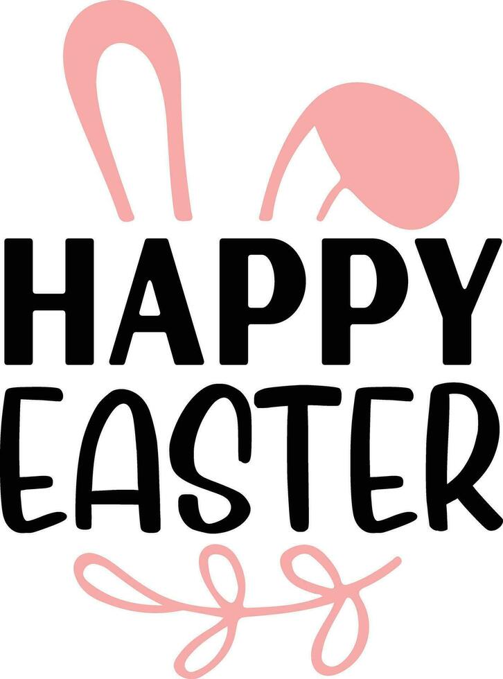 Happy easter sunday vector