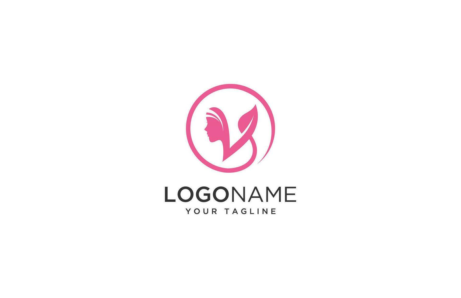 Vector logo for a beauty salon , letter V initial logo design vector