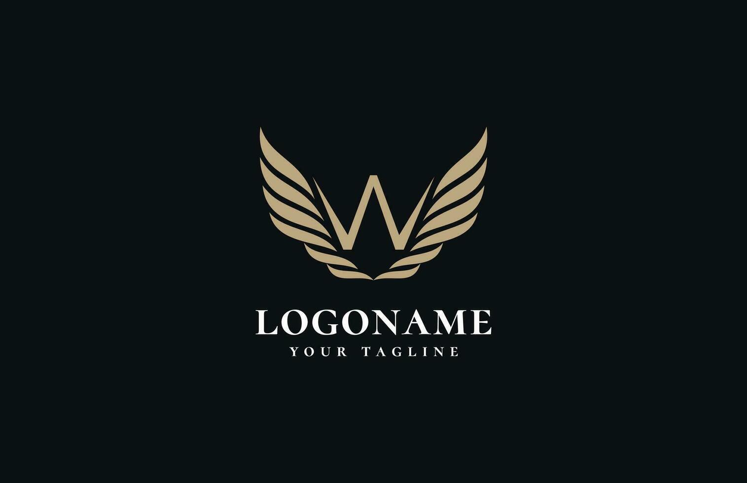 wings logo design element , letter V with wings logo design template vector