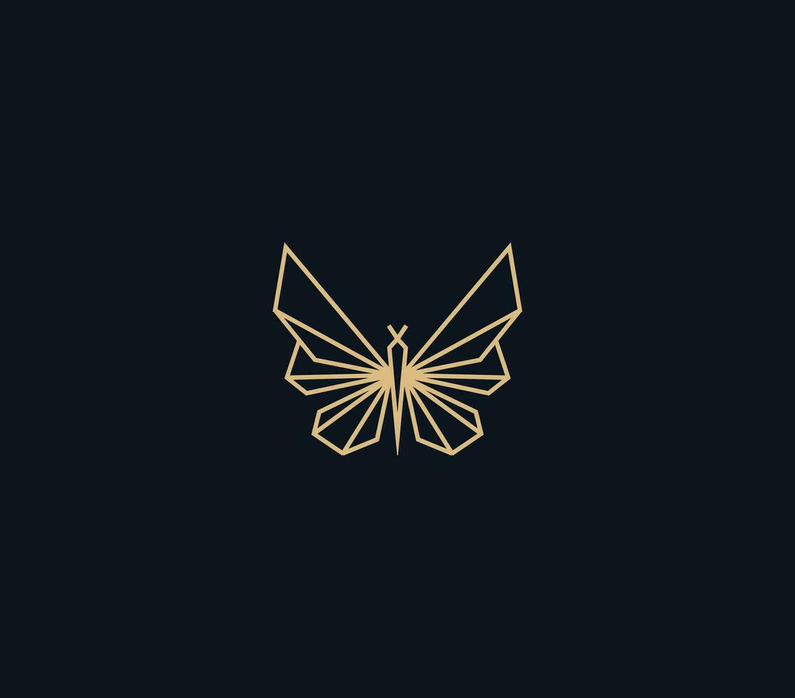 resumen mariposa logo diseño modelo , línea Arte logo ilustraciones vector